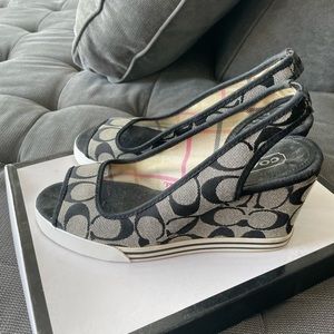 Coach heels; worn twice